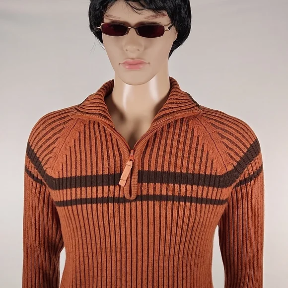 Carbon Individual Style Quarter Zip Sweater Size M